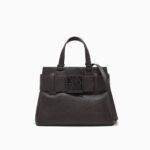 Bolso shopper con textura granulada y detalle de cinturón Armani Exchange – Marrón