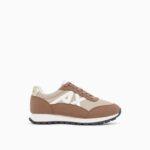 Zapatillas con paneles de malla y suela de goma texturizada Armani Exchange – Marrón