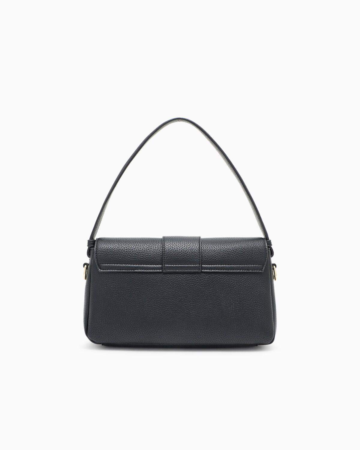 Bolso de hombro de color liso Armani Exchange - Negro