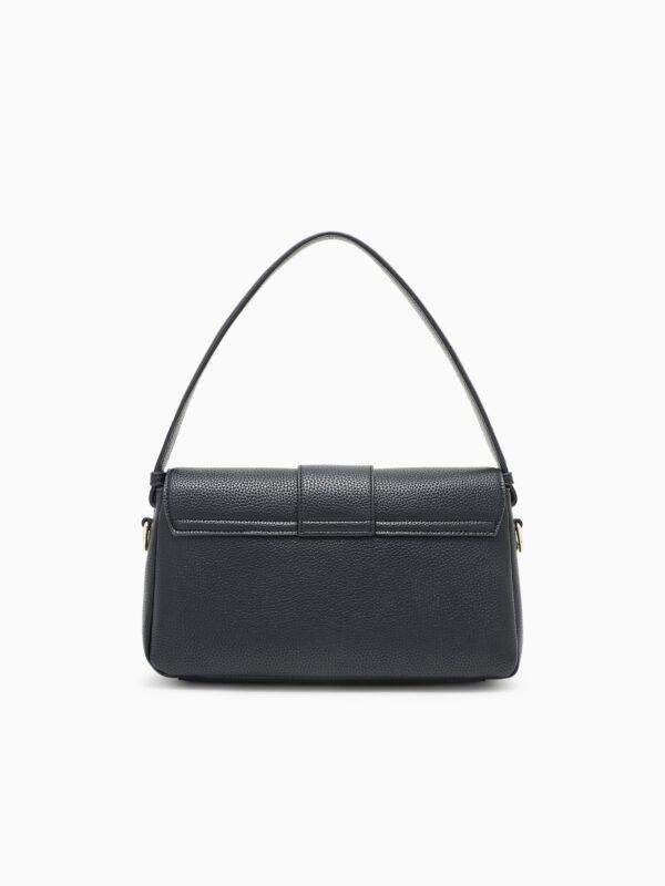 Bolso de hombro de color liso Armani Exchange - Negro