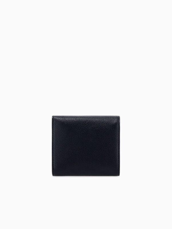 Cartera con logotipo frontal y compartimentos para tarjetas Armani Exchange - Negro
